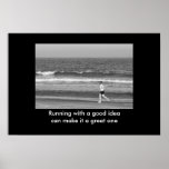 Running With A Good Idea Motivational Print at Zazzle
