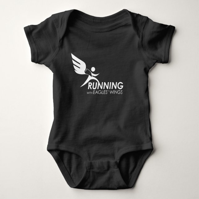 Running with Eagles' Wings Baby Bodysuit (Front)