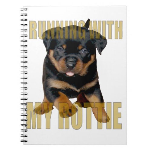 Running With My Rottie _ Dog and Jog Notebook