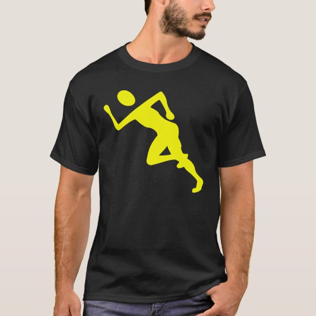 Running - Yellow T-Shirt (Front)