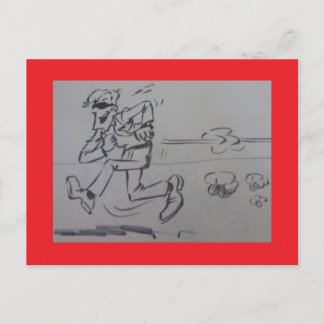 Running Yuppie DIY Postcard
