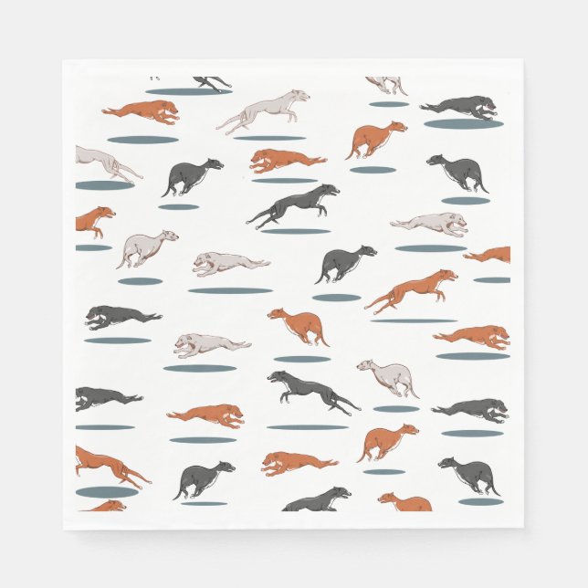 RUNNY GREY HOUND 12000 TRANS NAPKINS (Front)