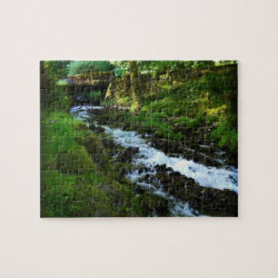 Runoff from Wahkeena Falls, Oregon Jigsaw Puzzle