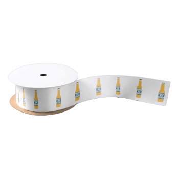Runs On Beer Bottle Zcy3l Satin Ribbon by i_love_cotton at Zazzle