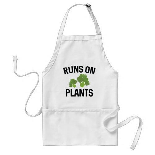 Runs On Plants Adult Apron