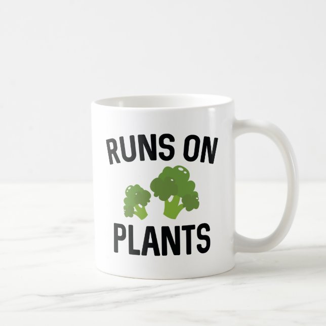 Runs On Plants Coffee Mug (Right)