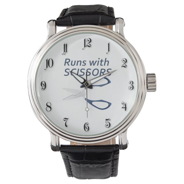 Runs with scissors watch (Front)