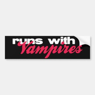 Runs With Vampires bumper sticker