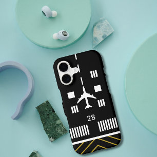 Runway Airport & Airplane, Simple Aviation iPhone 17 Case