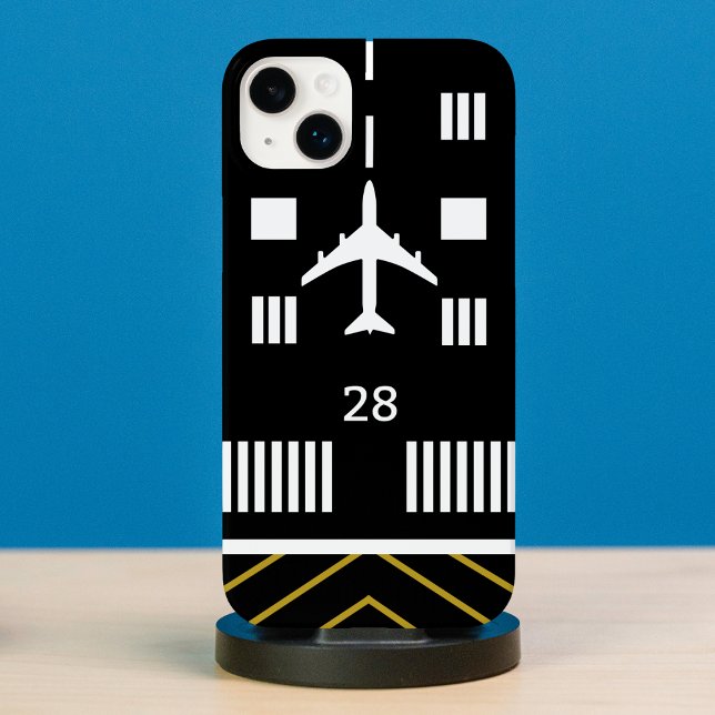 Runway Airport & Airplane, Simple Aviation  Case-Mate iPhone Case (Creator Uploaded)