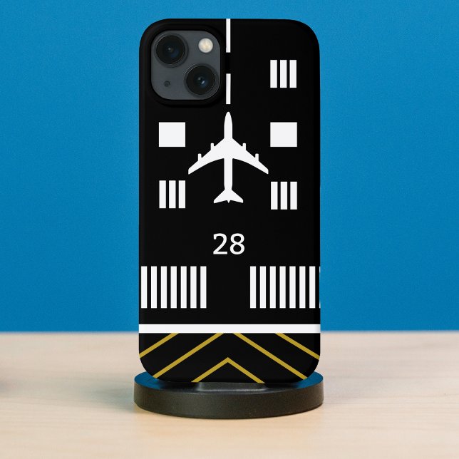 Runway Airport & Airplane, Simple Aviation  Case-Mate iPhone Case (Creator Uploaded)