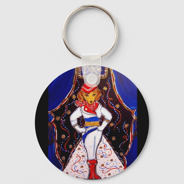 Runway Doxie Keychain (Front)