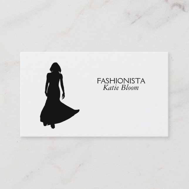 Runway Model Variation Business Card (Front)