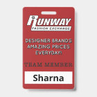 Runway Name Badge