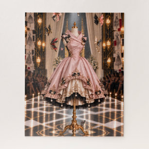 Runway Ready Couture Tea Dress Jigsaw Puzzle