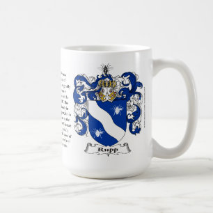 Rupp, the Origin, the Meaning and the Crest Coffee Mug