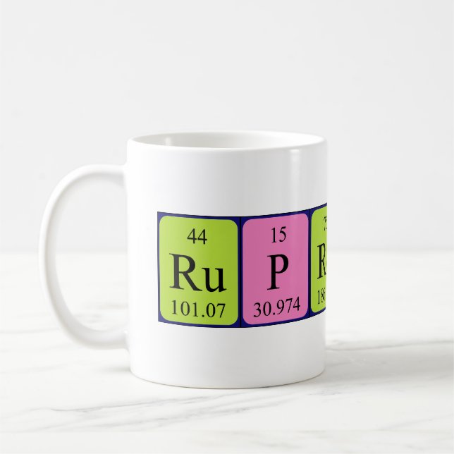 Ruprecht periodic table name mug (Left)