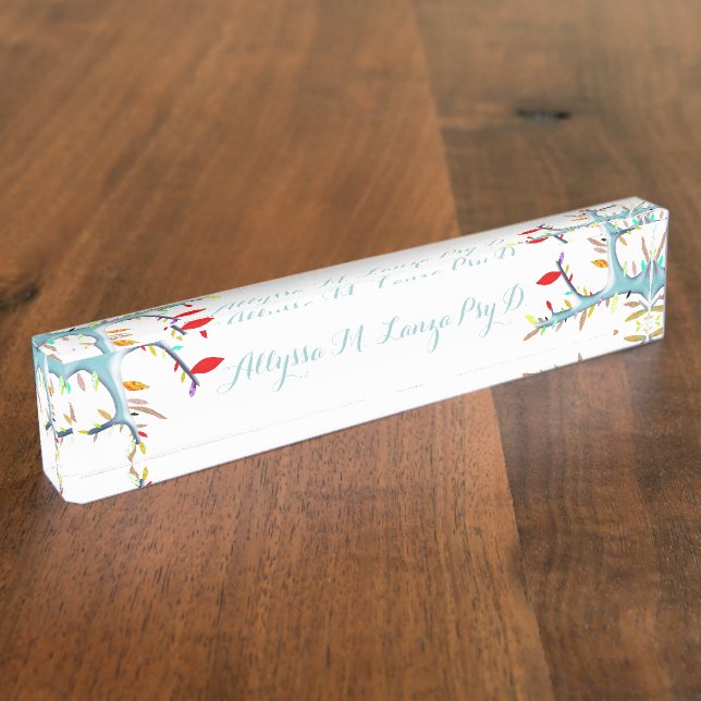 Rupydetequila Childrens Illustration 2014 Desk Name Plate (Side)