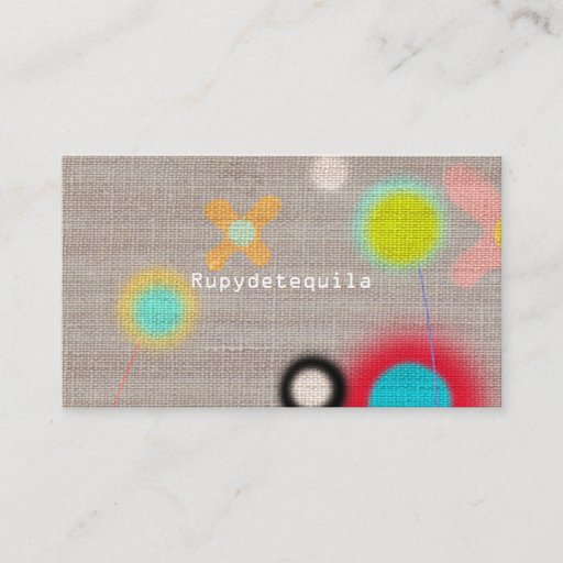 Customizable Rupydetequila Cute Flora Business Card