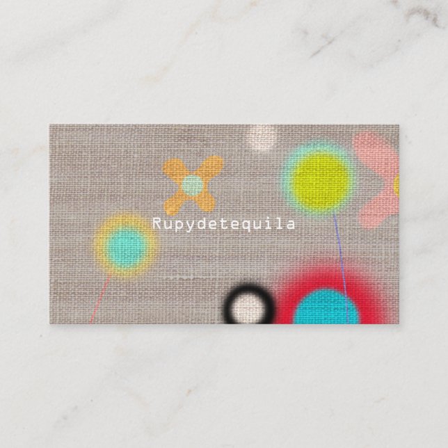 Rupydetequila Cute Flora Business Card (Front)