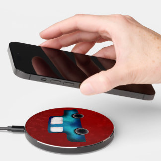 Rupydetequila handpainted auto wireless charger