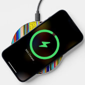 Rupydetequila handpainted lines wireless charger (Phone)