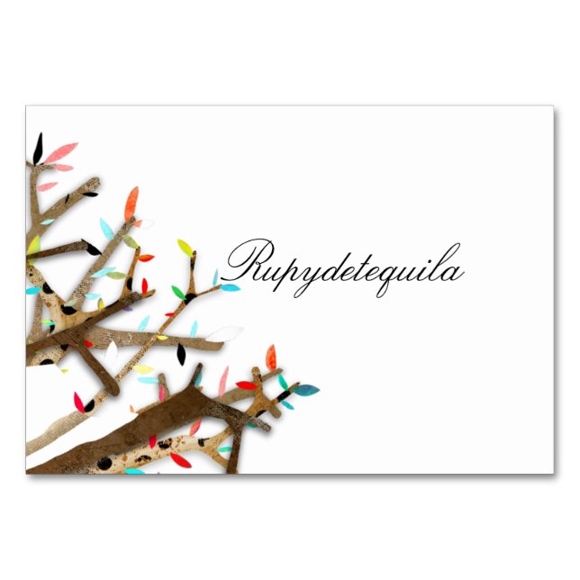 Rupydetequila Limited Edition Table Number (Front)