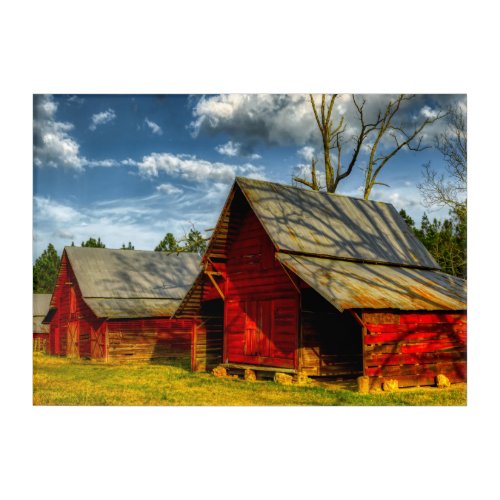 Rural America Red Barn Acrylic Print