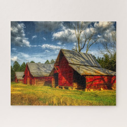 Rural America Red Barn Jigsaw Puzzle