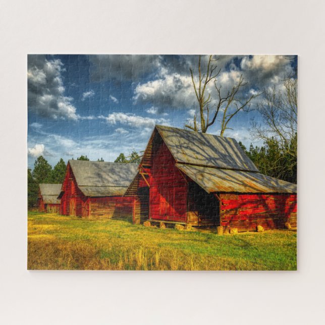 Rural America Red Barn Jigsaw Puzzle (Horizontal)
