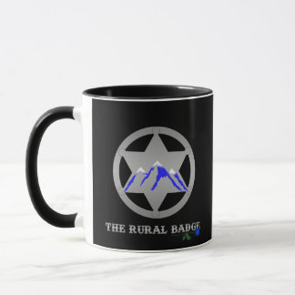 Rural Badge Mug Black Handle