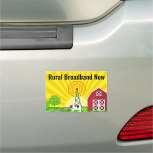 Rural Broadband Now Car Magnet