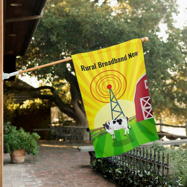 Rural Broadband Now House Flag (In SItu)