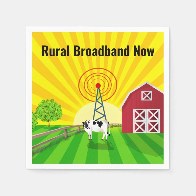 Rural Broadband Now Napkins (Front)