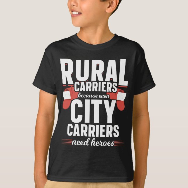 Rural Carriers Funny Mailman Delivery T-Shirt (Front)