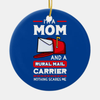 Rural Carriers Mom Mail Postal Worker Mother's Ceramic Ornament