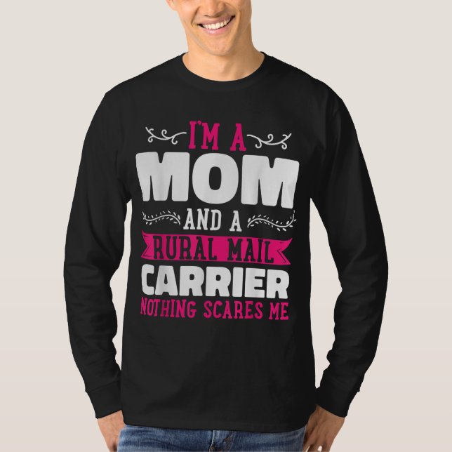Rural Carriers Mom Mail Postal Worker Postman Moth T-Shirt (Front)