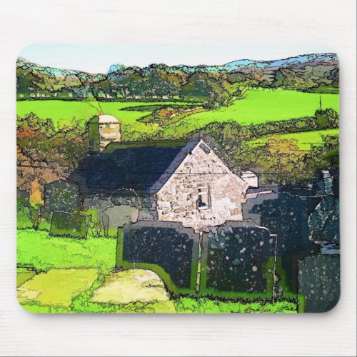 RURAL CHURCH MOUSE PAD