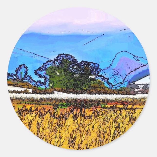 RURAL CLASSIC ROUND STICKER (Front)