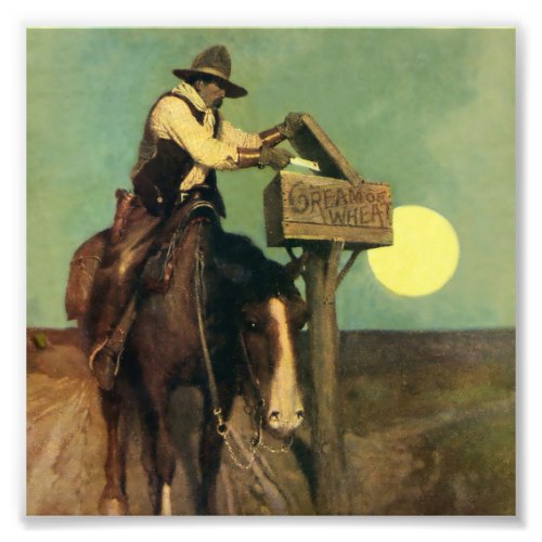 Rural Delivery Western Art by NC Wyeth Photo Print