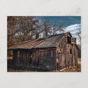 Rural Farm Cabin Or Old Barn Postcard