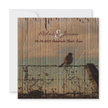 Rural Farm fence bird western barn wedding