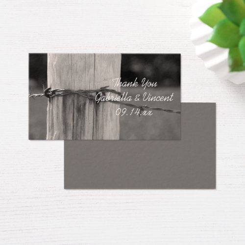 Rural Fence Post Country Ranch Wedding Favor Tags