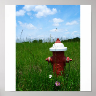 Rural Fire Hydrant Poster