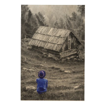 Rural House Landscape Minimalist Photography