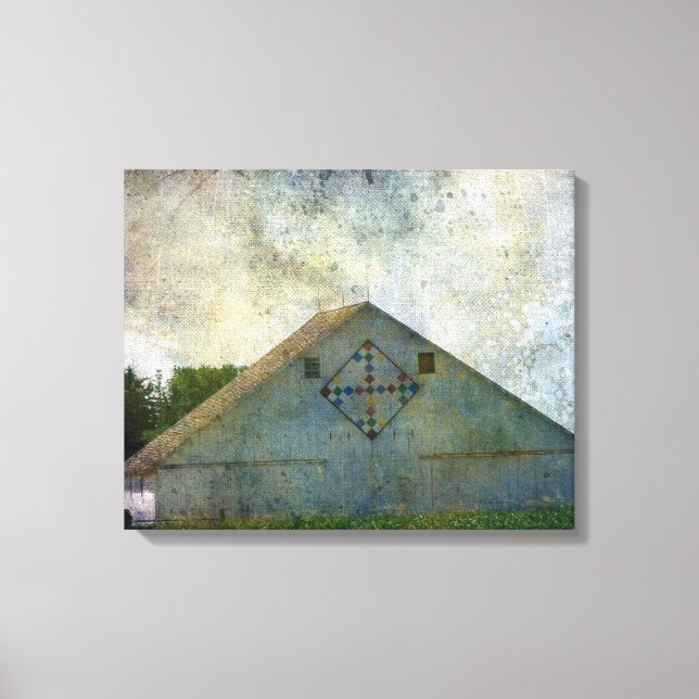 Rural Iowa Barn 2 Canvas Print (Front)