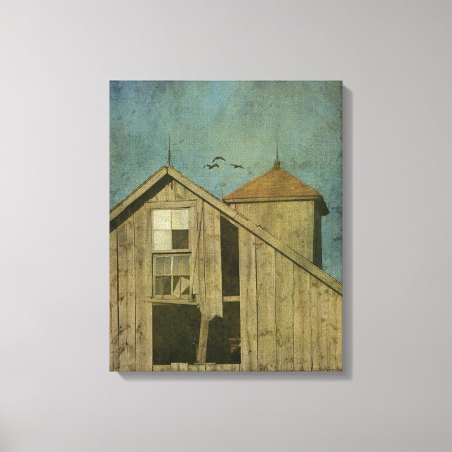 Rural Iowa Barn  Canvas Print (Front)