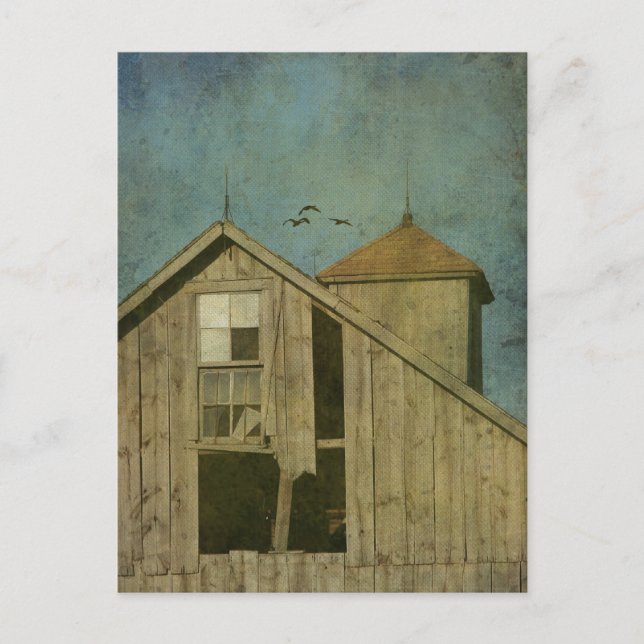 Rural Iowa Barn Postcard (Front)