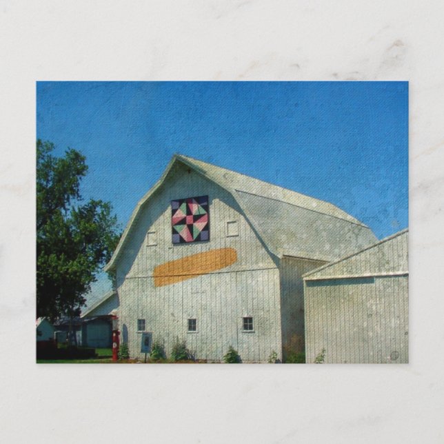 Rural Iowa Barn Postcard (Front)