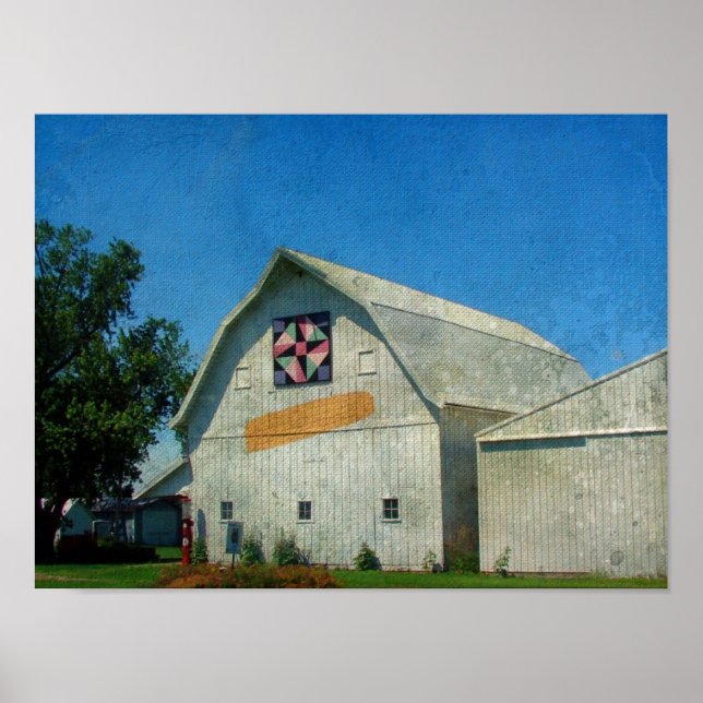 Rural Iowa Barn Poster (Front)
